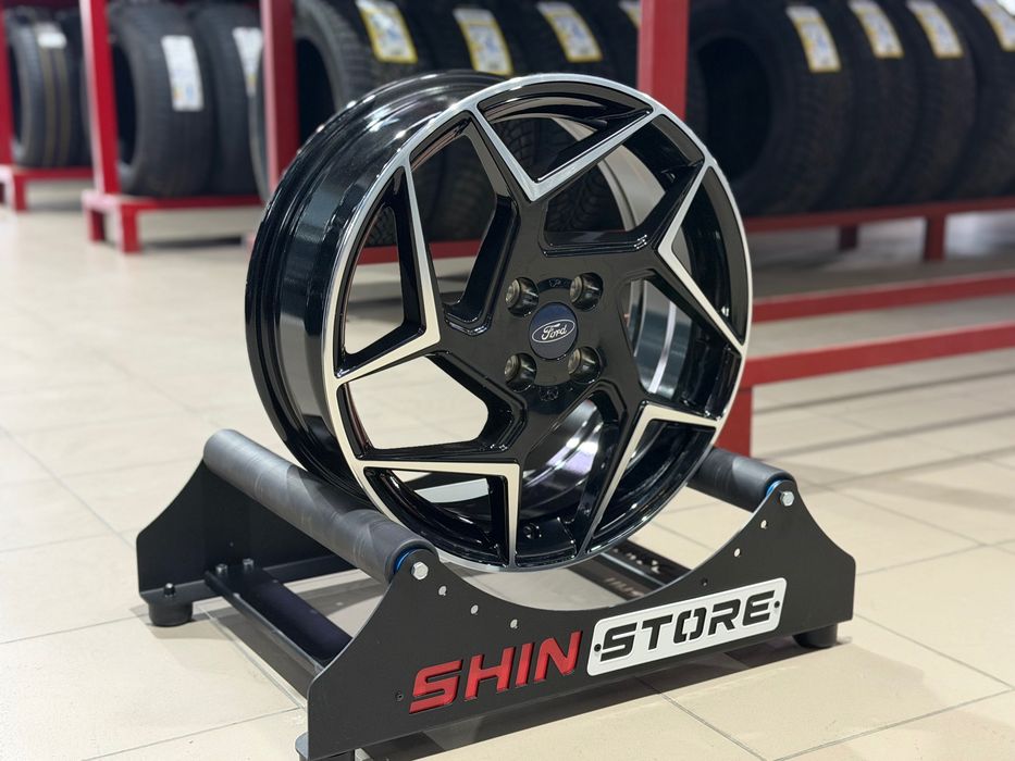 Нові диски Ford R17 4x100 REPLICA FD561 Black Machined Face