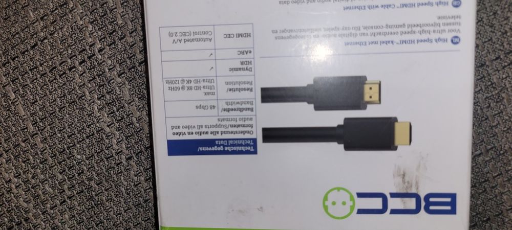 Kabel HDMI 8K  1m ultra high speed