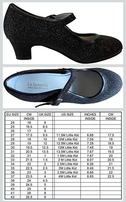 Buty do tańca flamenco LA SEÑORITA rozmiar 39