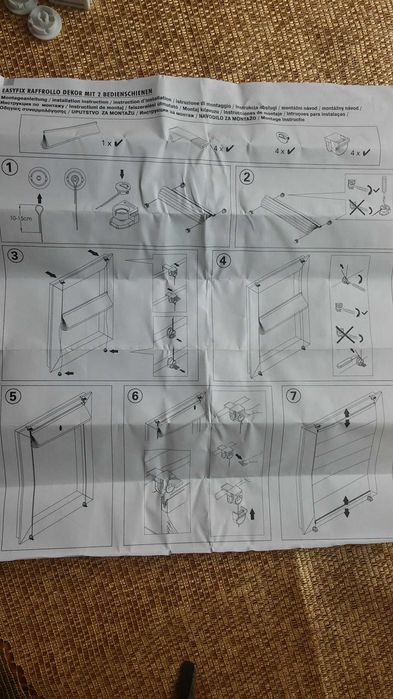 Roleta rzymska firmy GARDINIA - Niemcy