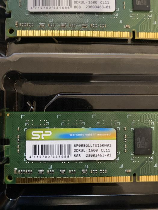 Оперативная память 2x 8GB SP DDR3L-1600