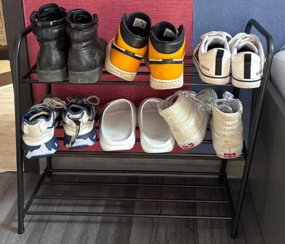 Półka organizer stojak regał szafka na buty metalowy 3 półki loft