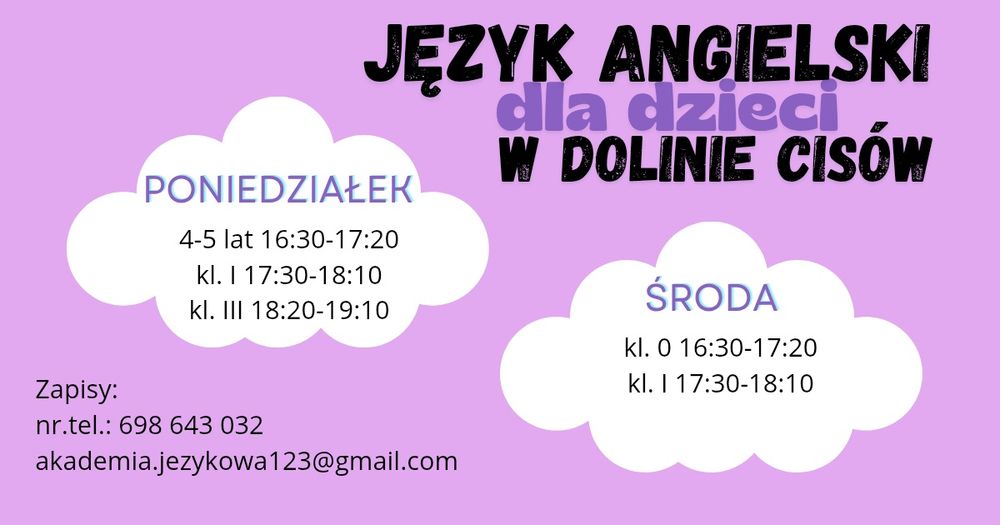 Kurs angielskiego dla dzieci 4-10 lat