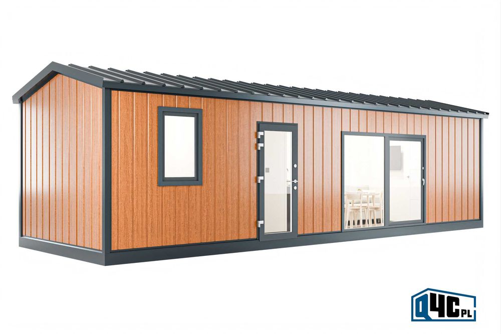 Dom kontenerowy z łazienką i aneksem kuchennym 32m2 - Q4C.PL producent