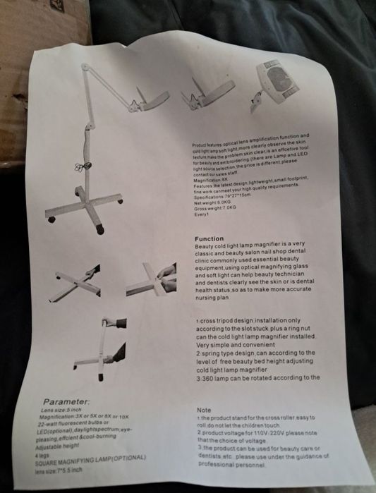 Lampa kosmetyczna nowa