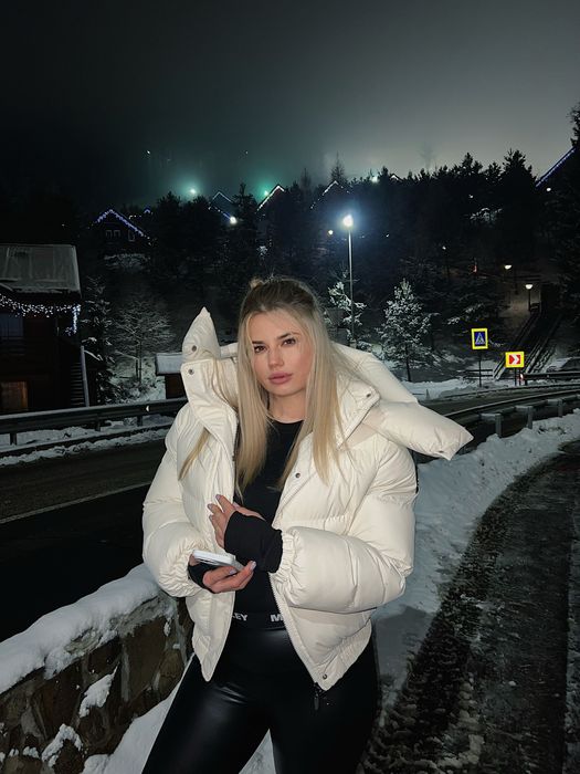 Теплий пуффер куртка