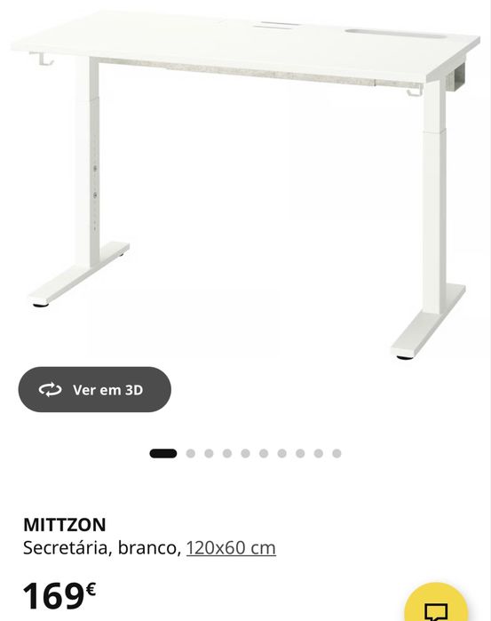 Vendo mesa MITTZON (120x60cm)