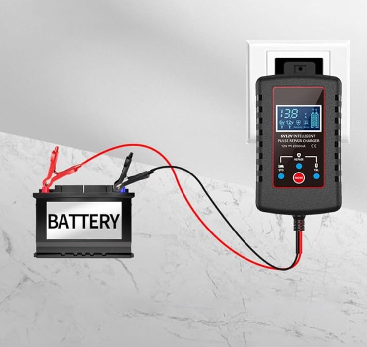 POFET Inteligentna ładowarka akumulatora/prostownik 6/12V