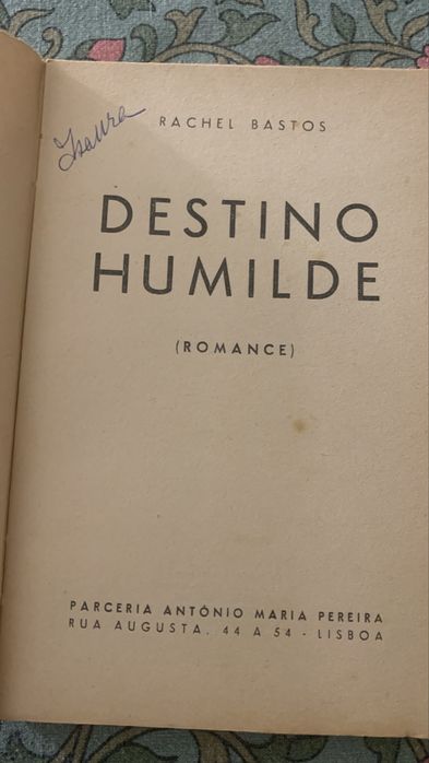 Destino Humilde – Rachel Bastos 1942