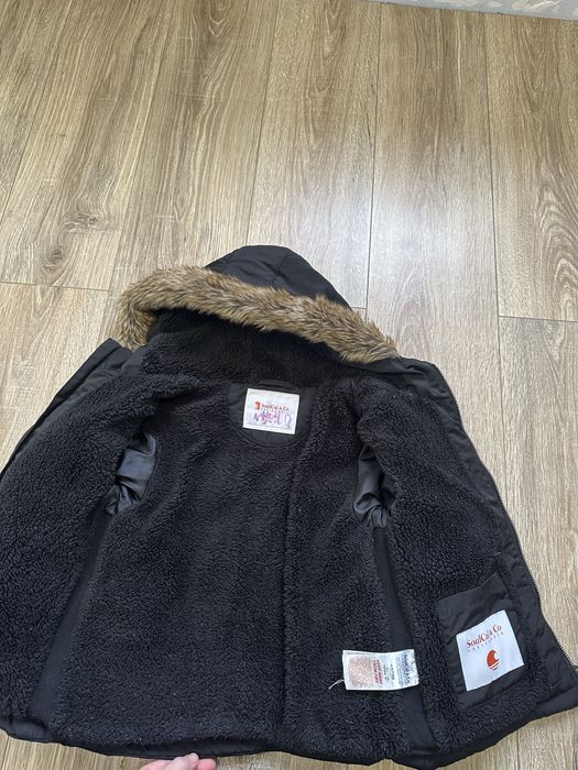 Зимова куртка для хлопця 116/122 розмір чорна