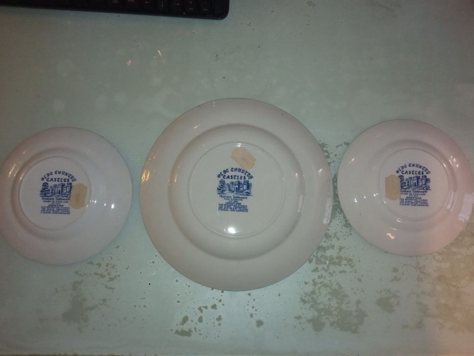 Conjunto 3 pratos ingleses