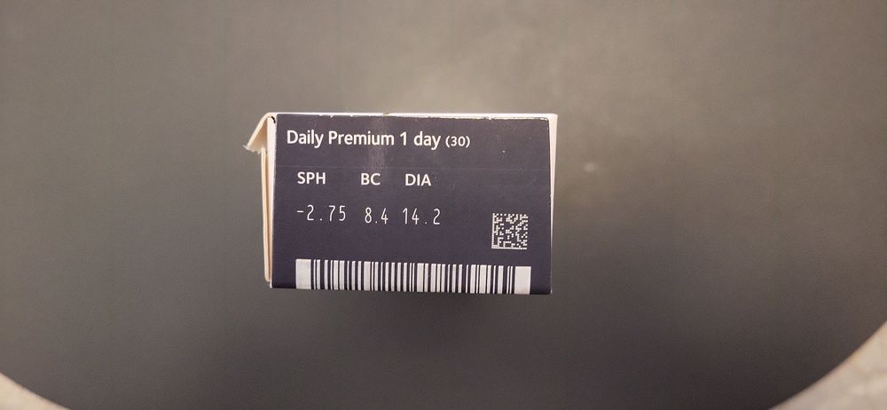 Opakowanie dniowych soczewek 2,75 Daily Premium