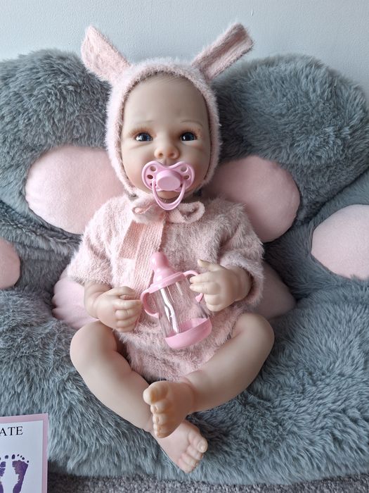 Lalka jak żywe dziecko na styl reborn piękna NOWA duża 50 cm , cala gumowa