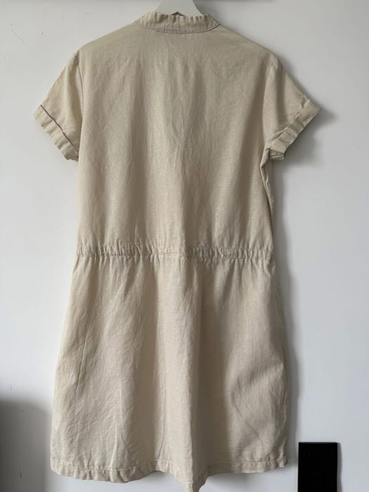 Lniana sukienka koszulowa L / XL