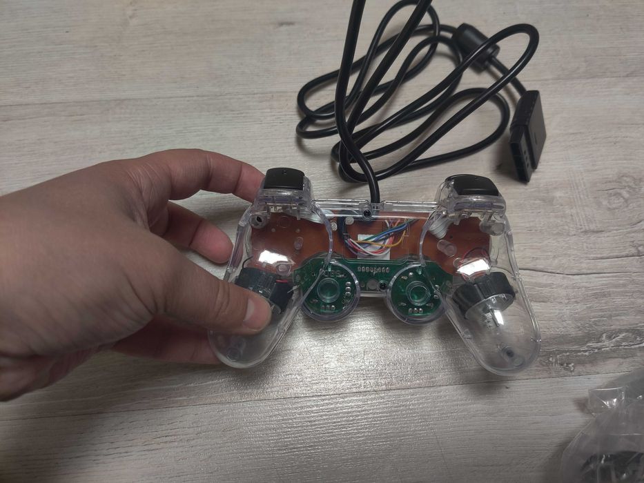 Проводной вибро джойстик для playstation 2, 1, PSX.