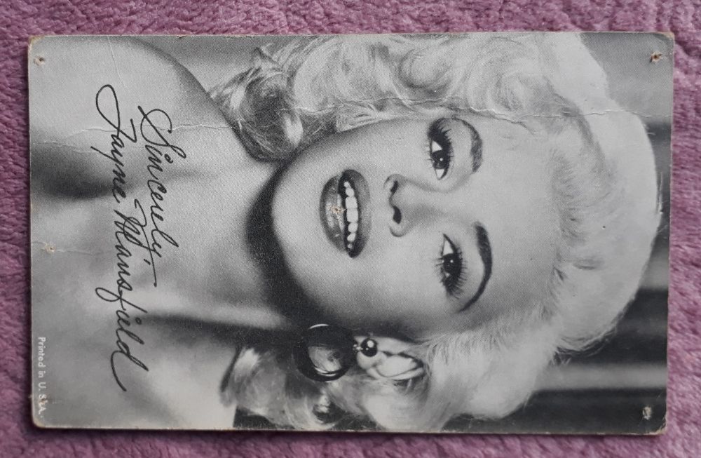 Jayne Mansfield stara fotografia sprzed około 60 lat