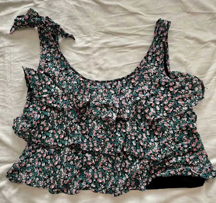 Top bluzka falbanki New Look 40 L plaża