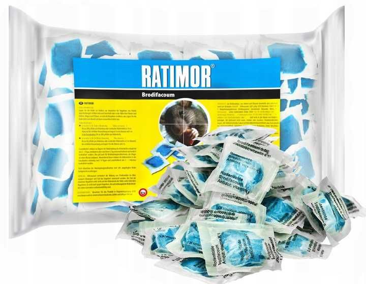 Trutka na myszy i szczury, pasta 5 kg, Ratimor, brodifakum