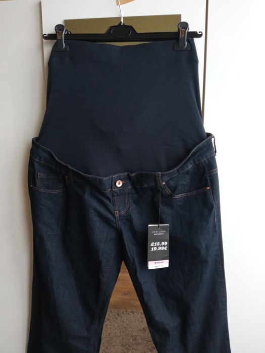 New look nowe spodnie damskie ciążowe jeansowe jeansy 44/XXL