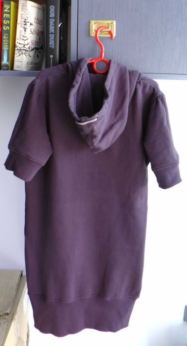 Sukienka dresowa bawełniana ReKids 164cm k.granat. z kapturem