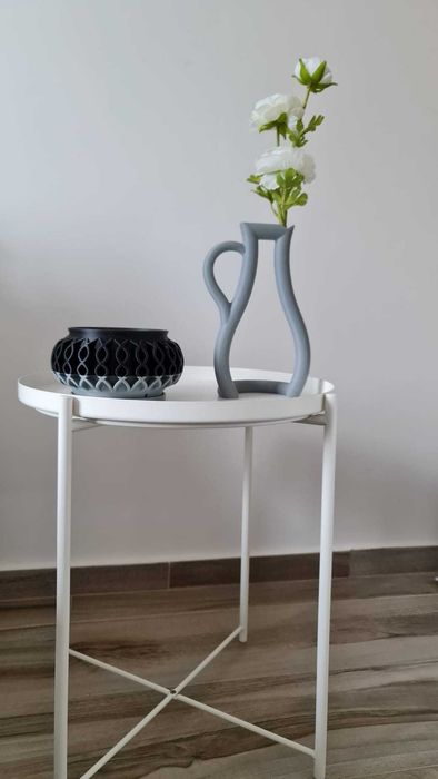 Vaso ondulado multicolo