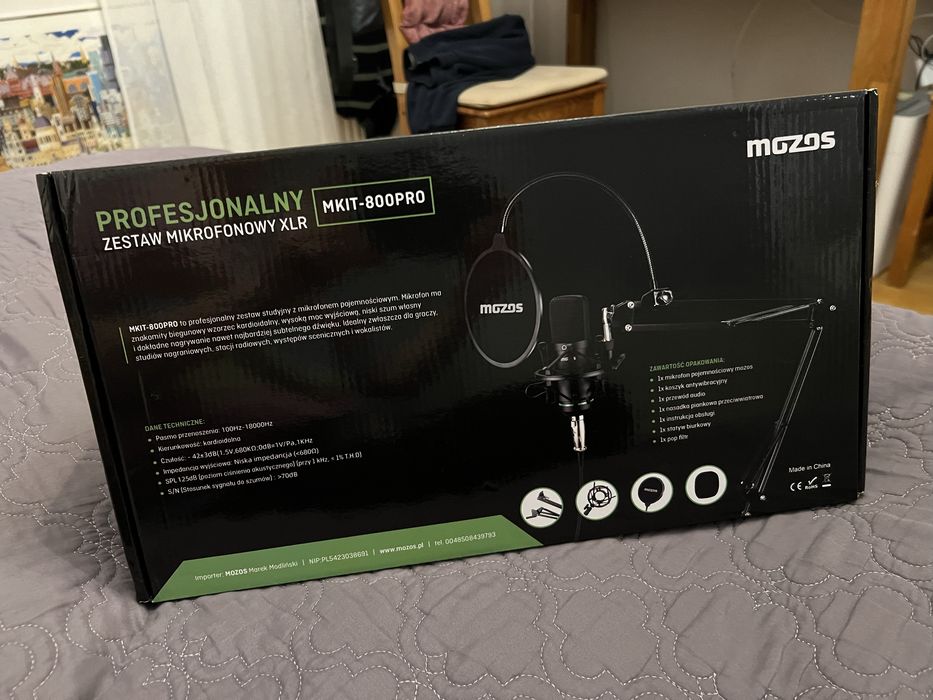 Mikrofon MKIT 800 PRO oraz Zasilacz PHANTOM 48V