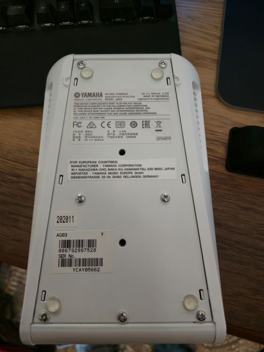 yamaha ag03 mikser audio xlr dla streamingu i nagrań