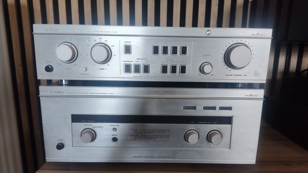 Luxman m300 c300 set stan gabinetowy