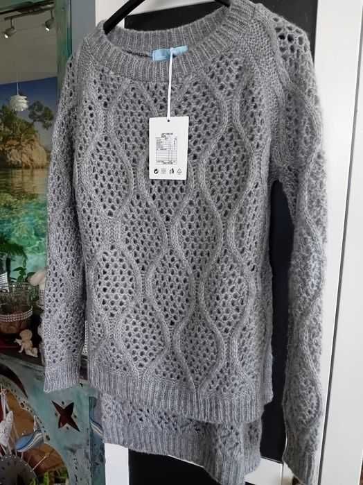 Sweter ażurek  lila lou