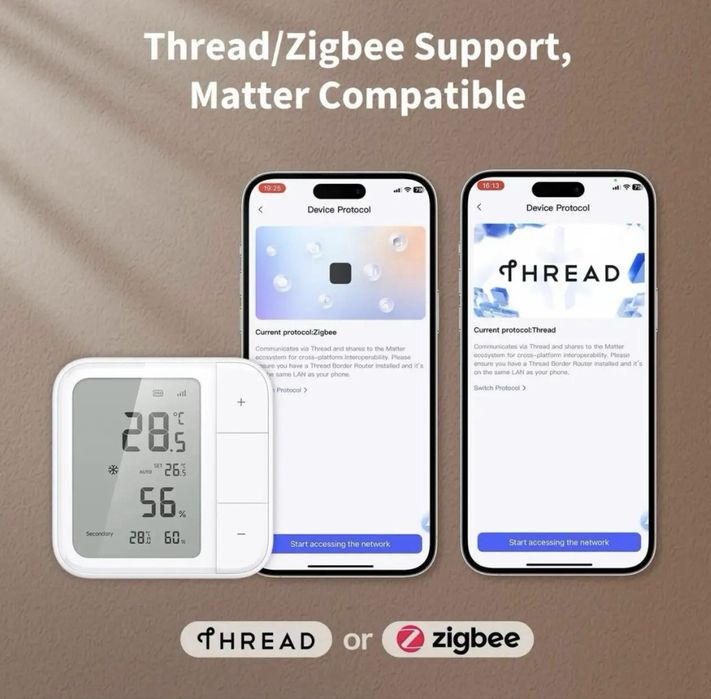 Aqara W100 датчик температури вологості тиску Matter Thread Zigbee EU