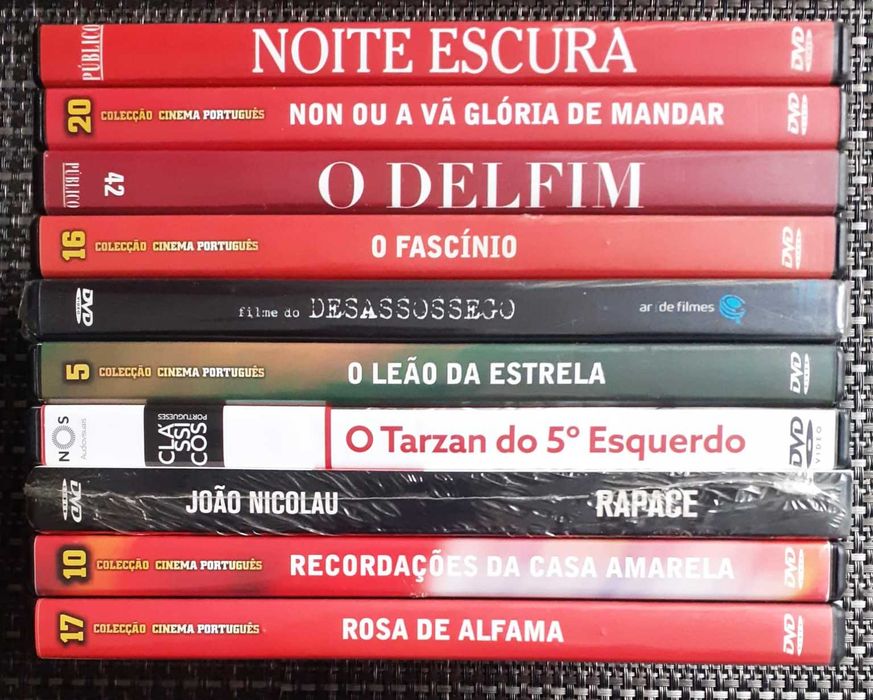 52 DVDs - Cinema Português - Muito Bom Estado