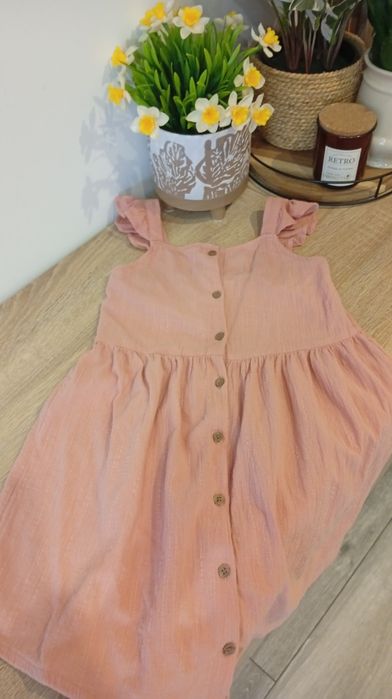 Bawełniana modna sukienka H&M na 128