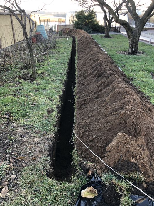 Земляные работы, копка траншей и котлованов, планировка участка