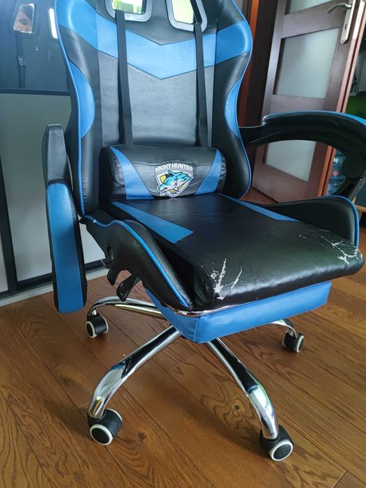 Krzesło gamingowe niesprawne