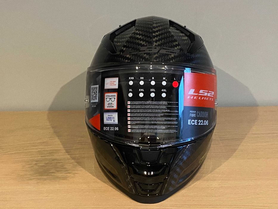 Шолом LS2 VECTOR II C Gloss Carbon (FF811) L 59-60см, новий