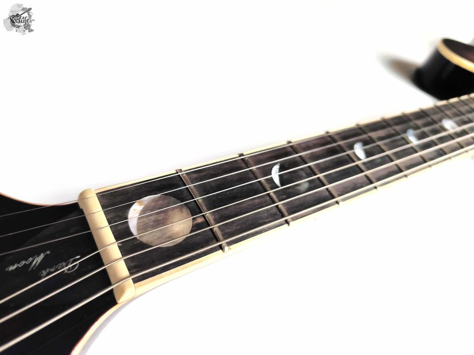 $1350 Avaks Custom Dark Moon Semi-hollow '2024 Trans Wine Burst w/GigBag