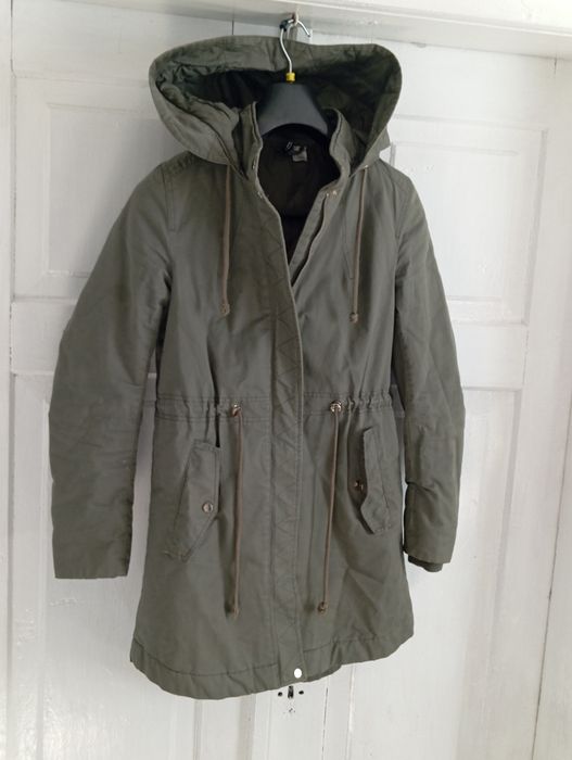 Kurtka damska parka oliwkowa khaki r S