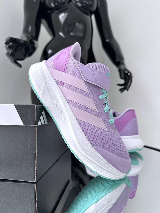 Дышащие кроссовки на липучках сеточка Adidas Duramo  34р