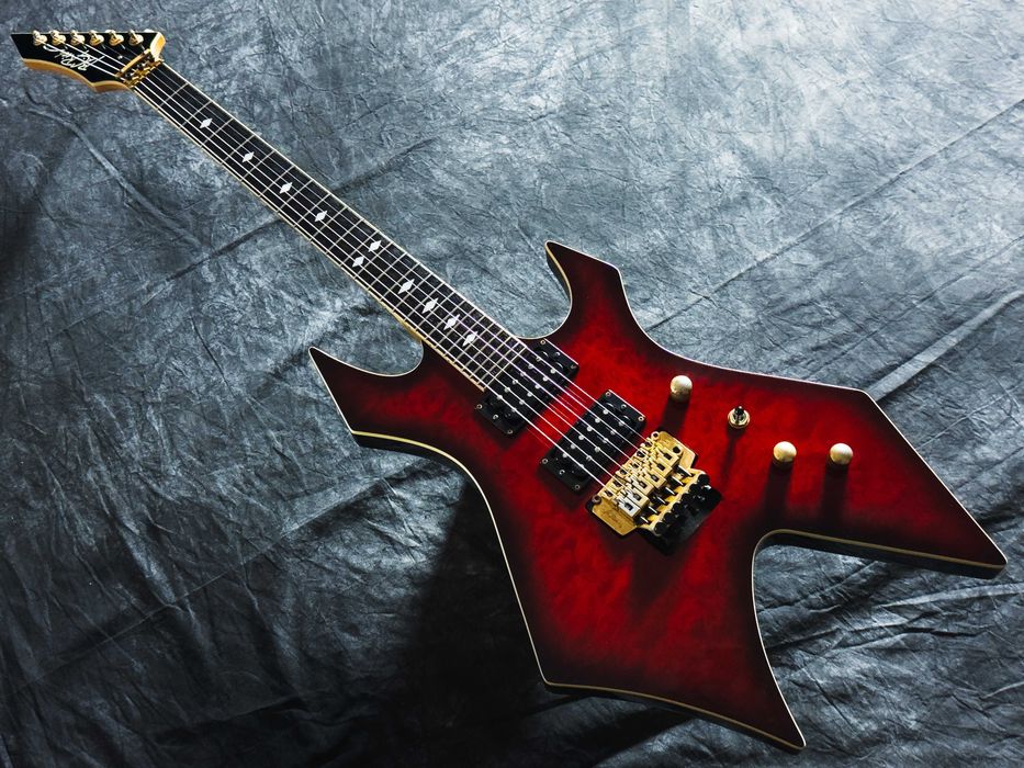 B.C. Rich Warlock-920JE See Through Red Burst