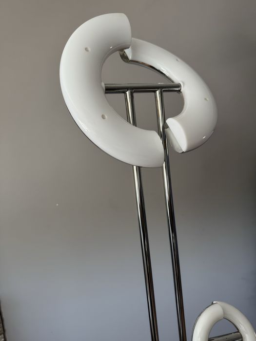 Candeeiro de Pé LED Regulável com Luz de Leitura