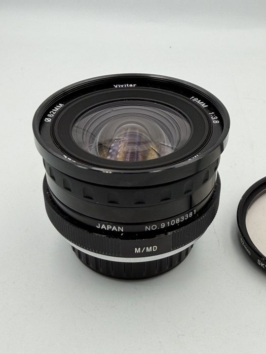 Minolta Rokkor 19mm f3.8 Vivitar MC MD Minolta Japan ultra szeroki kąt TOP