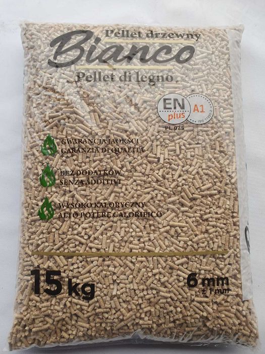 Pellet BIANCO A1 15 kg Polski ŚWIERKOWY