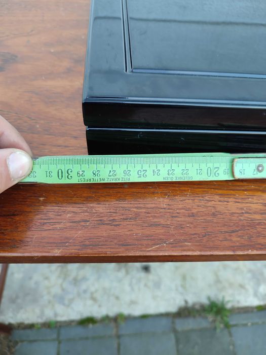 Kasetka na monety - pudełko na monety drewno -lakierowane - design -