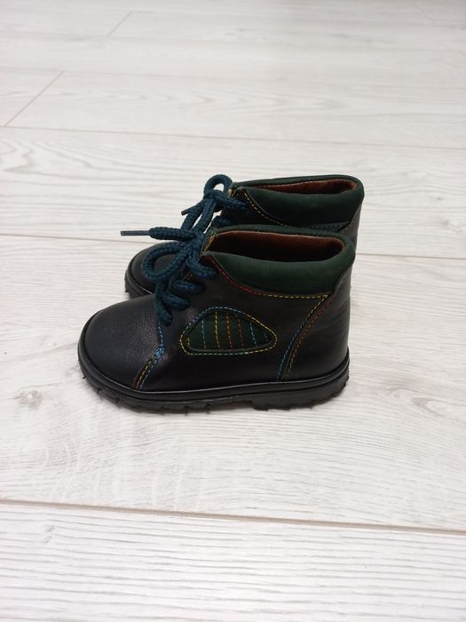 Черевички дитячі демісезонні на хлопчика 12,5 см. Натуральна шкіра.