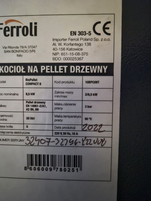 Kocioł Biopellet Compact