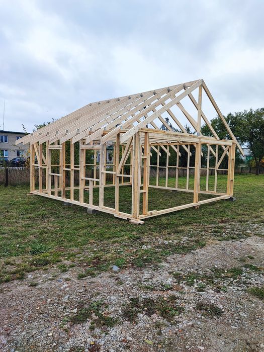 Garaż drewniany konstrukcja ZOBACZ