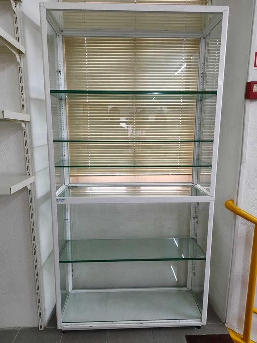 Vitrines verticais - vidro e alumínio (preços na descrição)