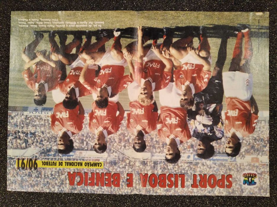 Posters de futebol dos anos 80-90: Benfica, Porto, Sporting