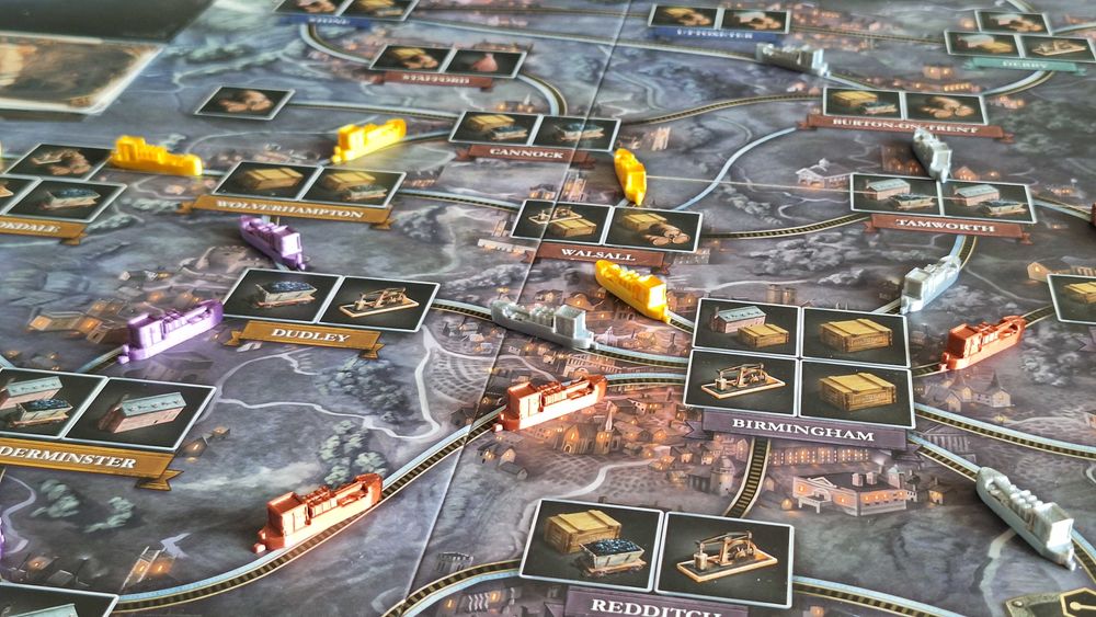 Brass Birmingham Lancashire Znaczniki 3D Tokeny Duży zestaw Premium