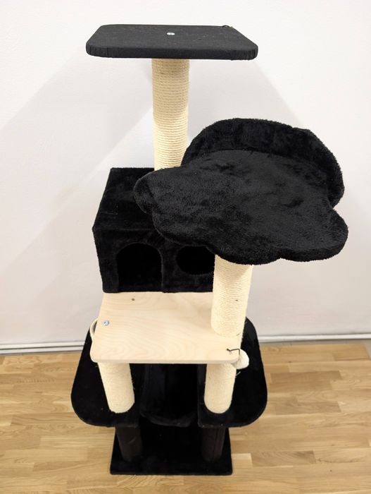 La Digue III Drapak Dla Kota Czarny 69x69x163cm DUŻY ZMODYFIKOWANY UŻY